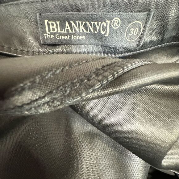 REVOLVE Blank NYC Faux Leather Daddy Soda Pants in Black | Size 30 - Picture 8 of 10